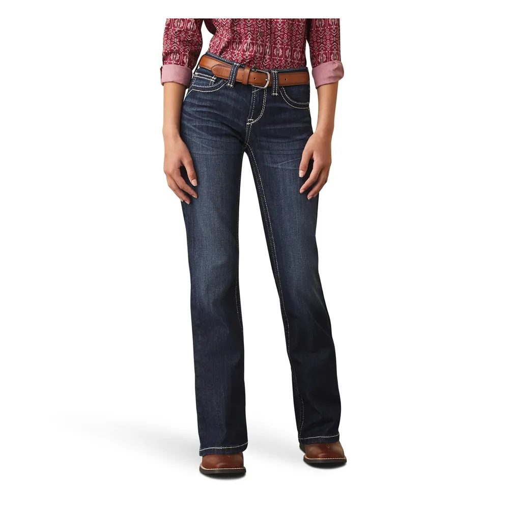 10044363 Ariat Girls' REAL Brianna Bootcut Jean - Naomi