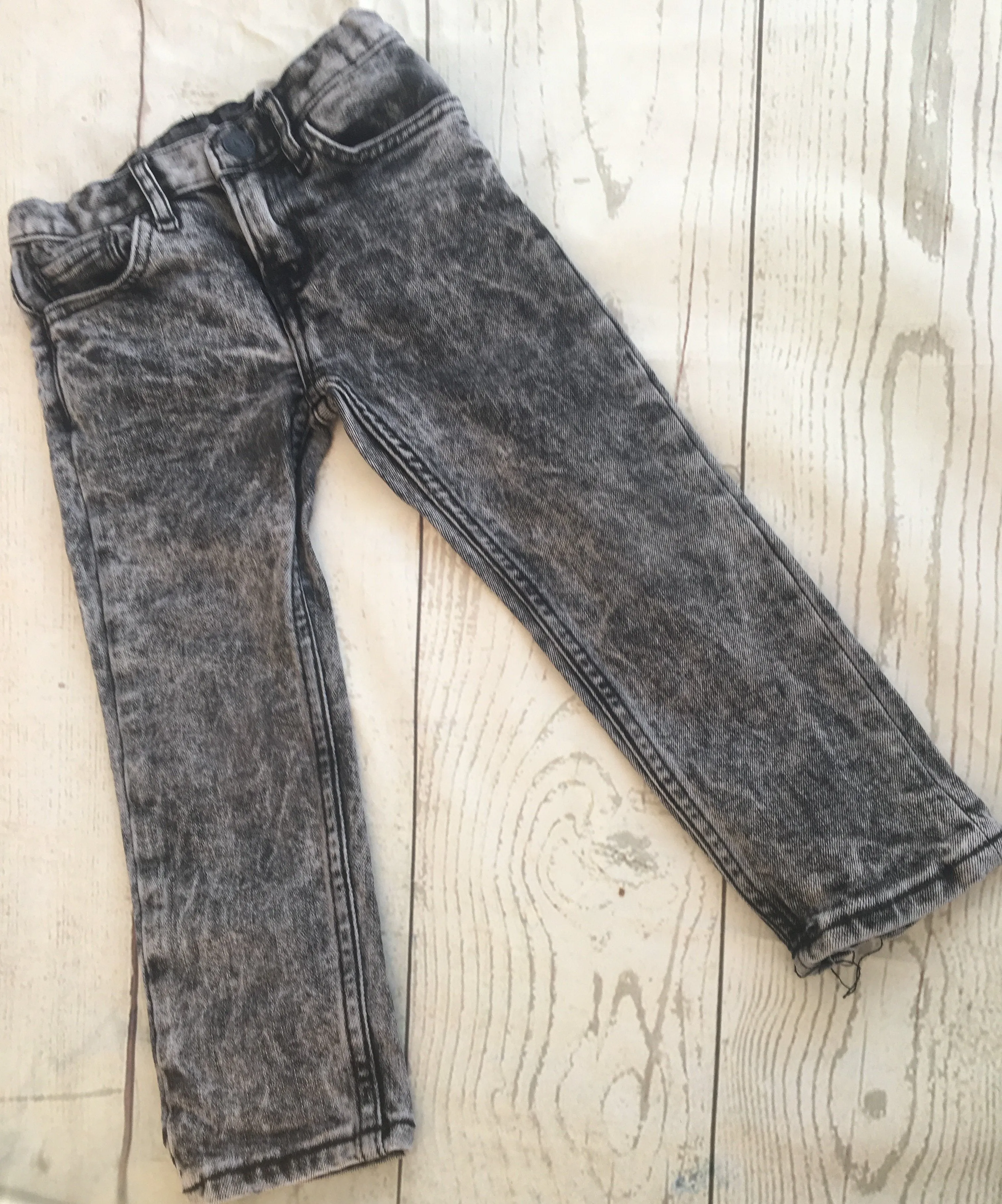 2-3 Years Black Wash Skinny Jeans