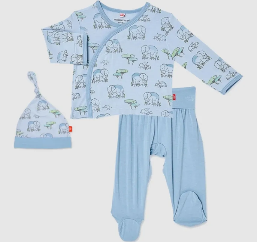 3 Piece Boys Love You A Ton Kimono Set