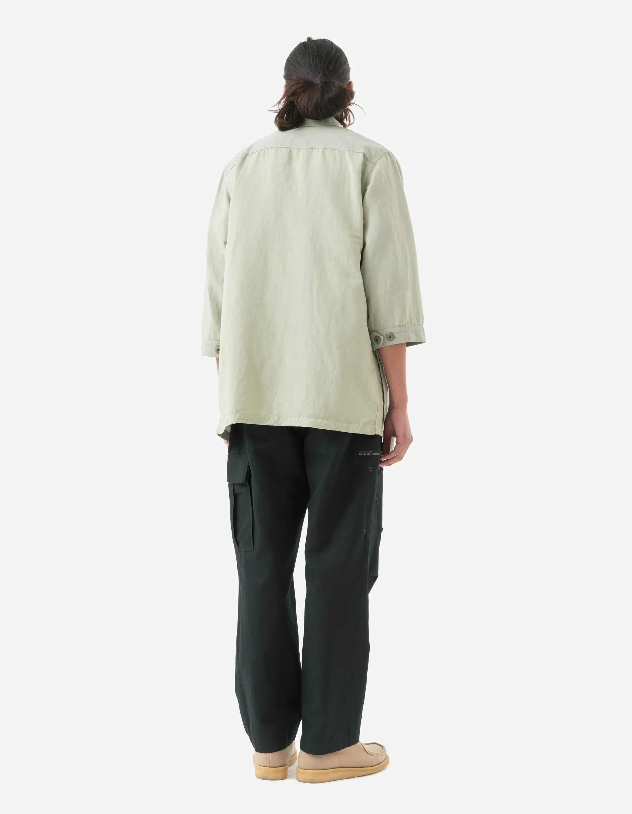 5210 Hemp Jungle Kimono Overshirt Sage