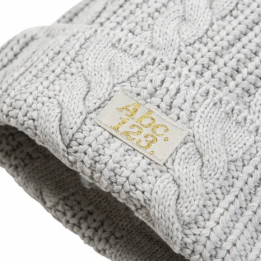 ABC 12(3) Cableknit Beanie | Jasper Grey