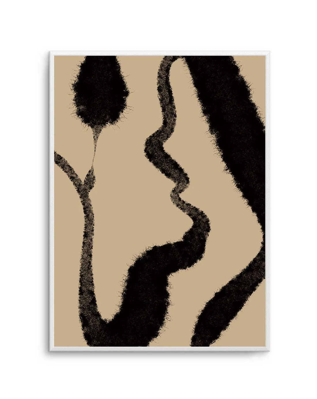 Abstract Khaki II Art Print