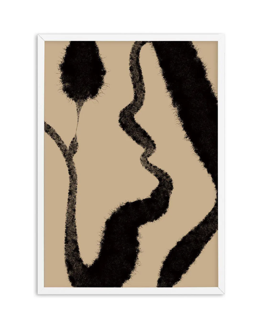 Abstract Khaki II Art Print