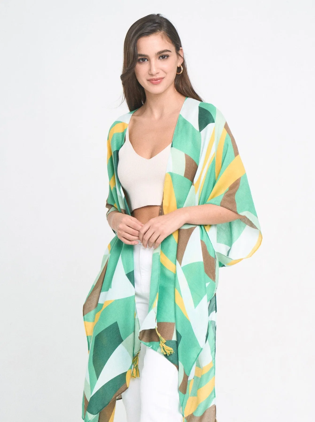 Abstract Print Kimono