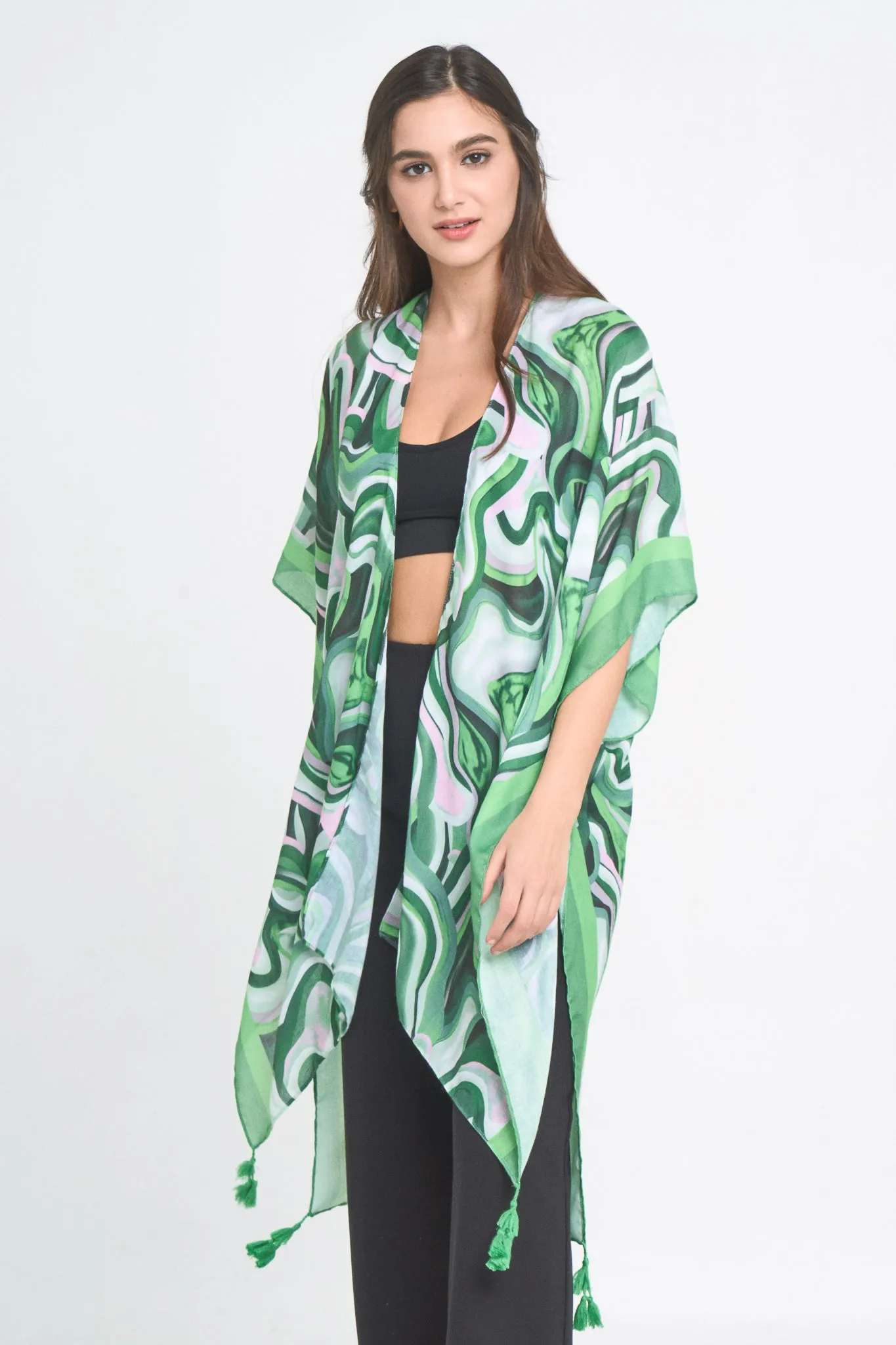 Abstract Print Kimono