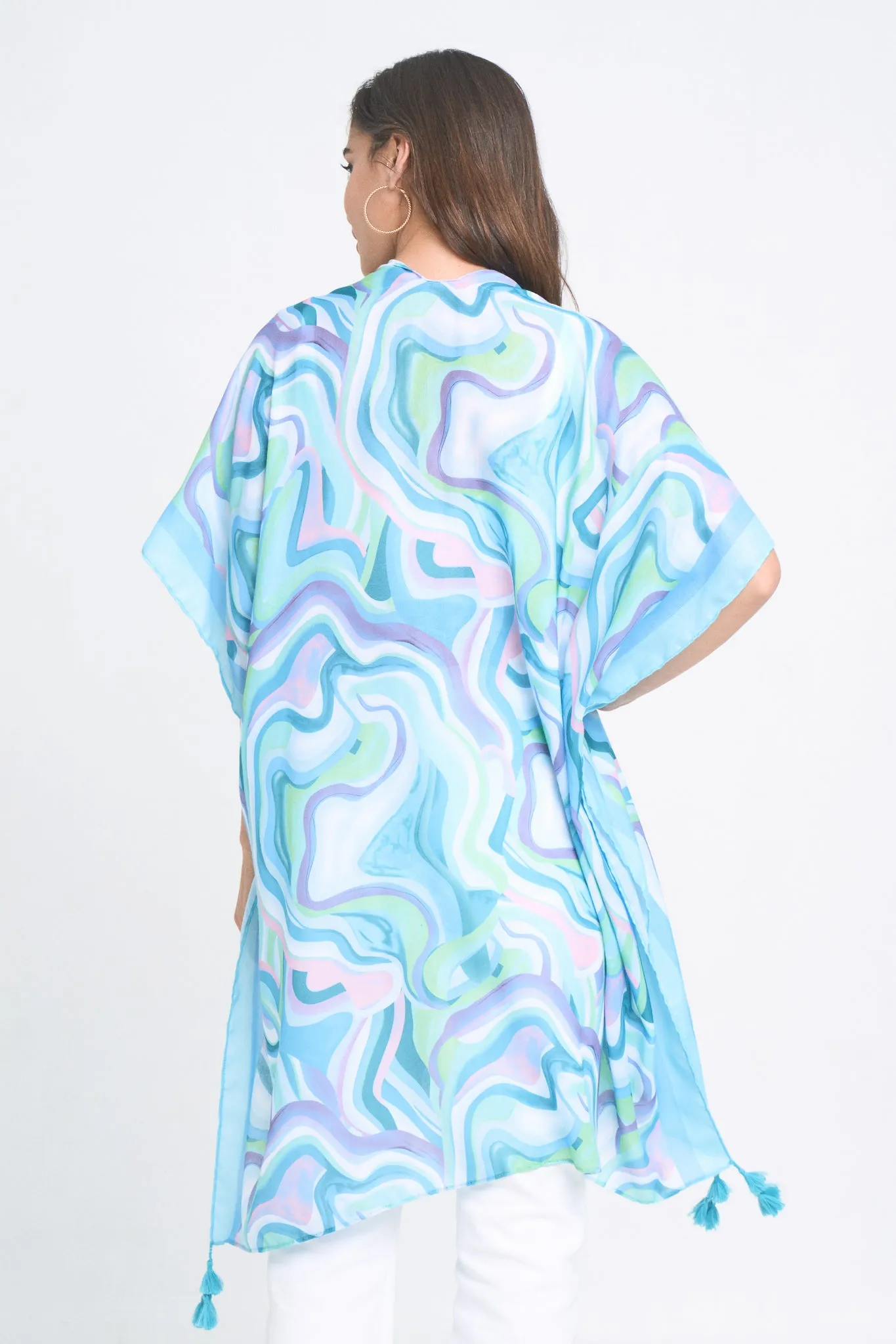 Abstract Print Kimono