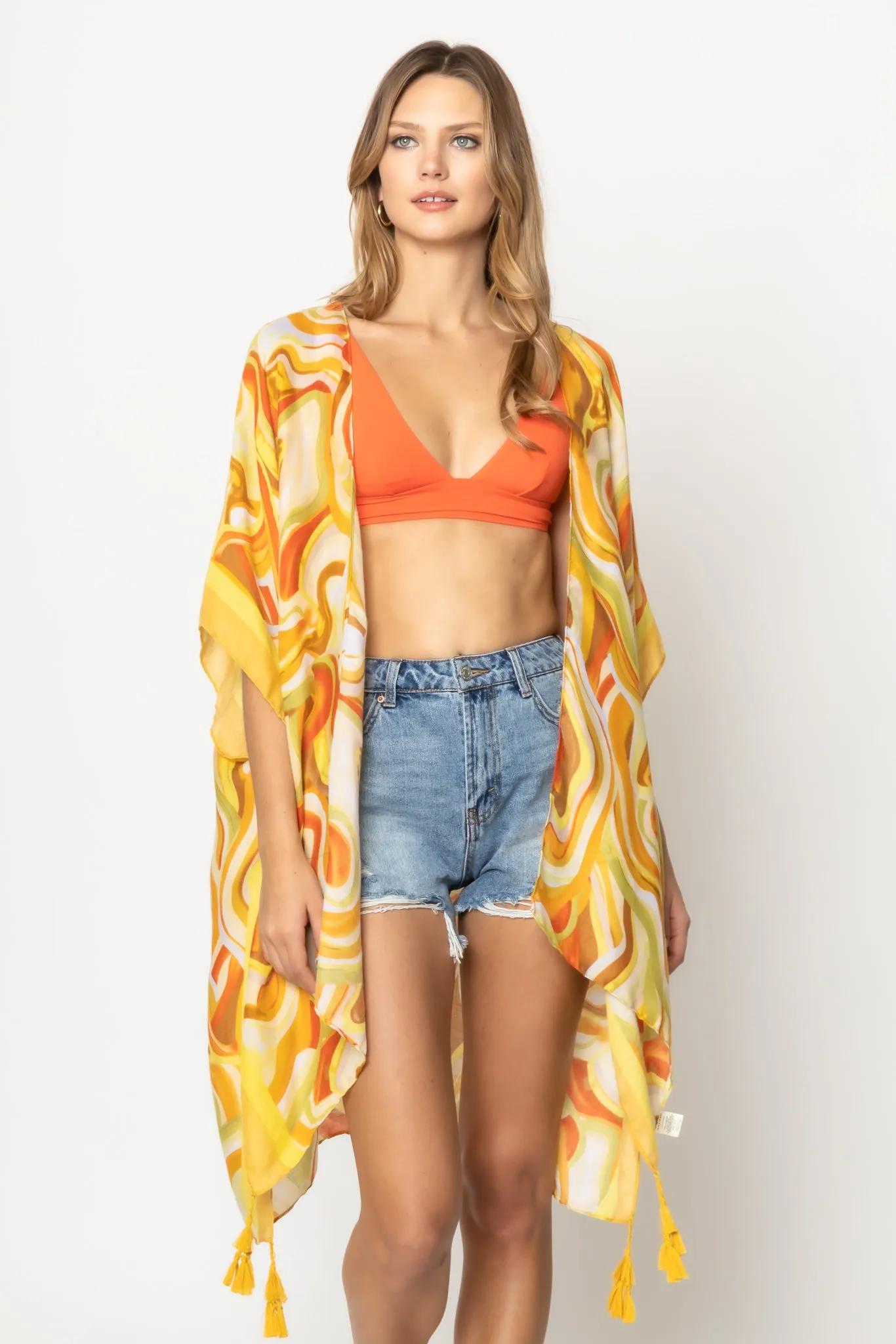 Abstract Print Kimono