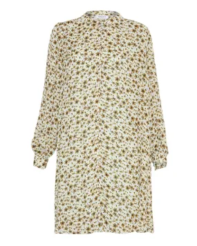 Adalia Rikkelie Shirt Dress - Green Flowers