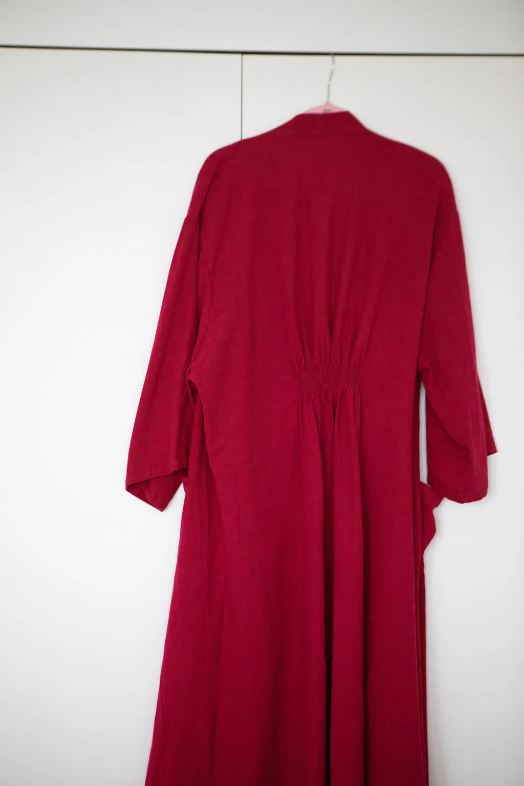 Adele Magenta Cotton Robe