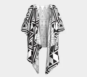 Afrocentric Geo Draped Kimono