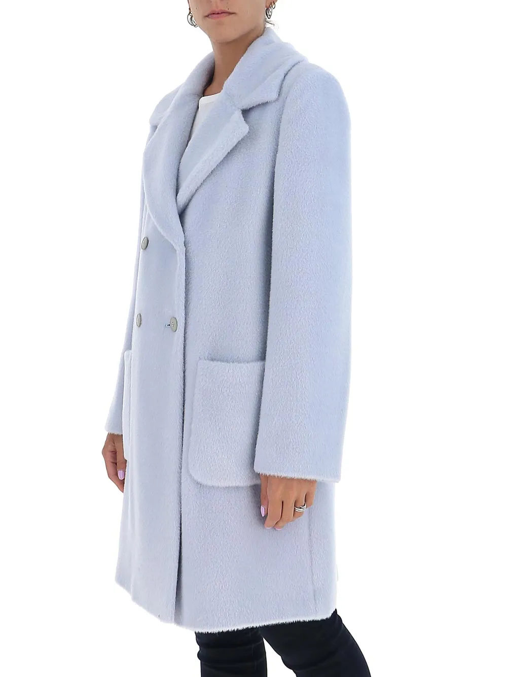 Alberta Ferretti Double-Breasted Tailored Coat