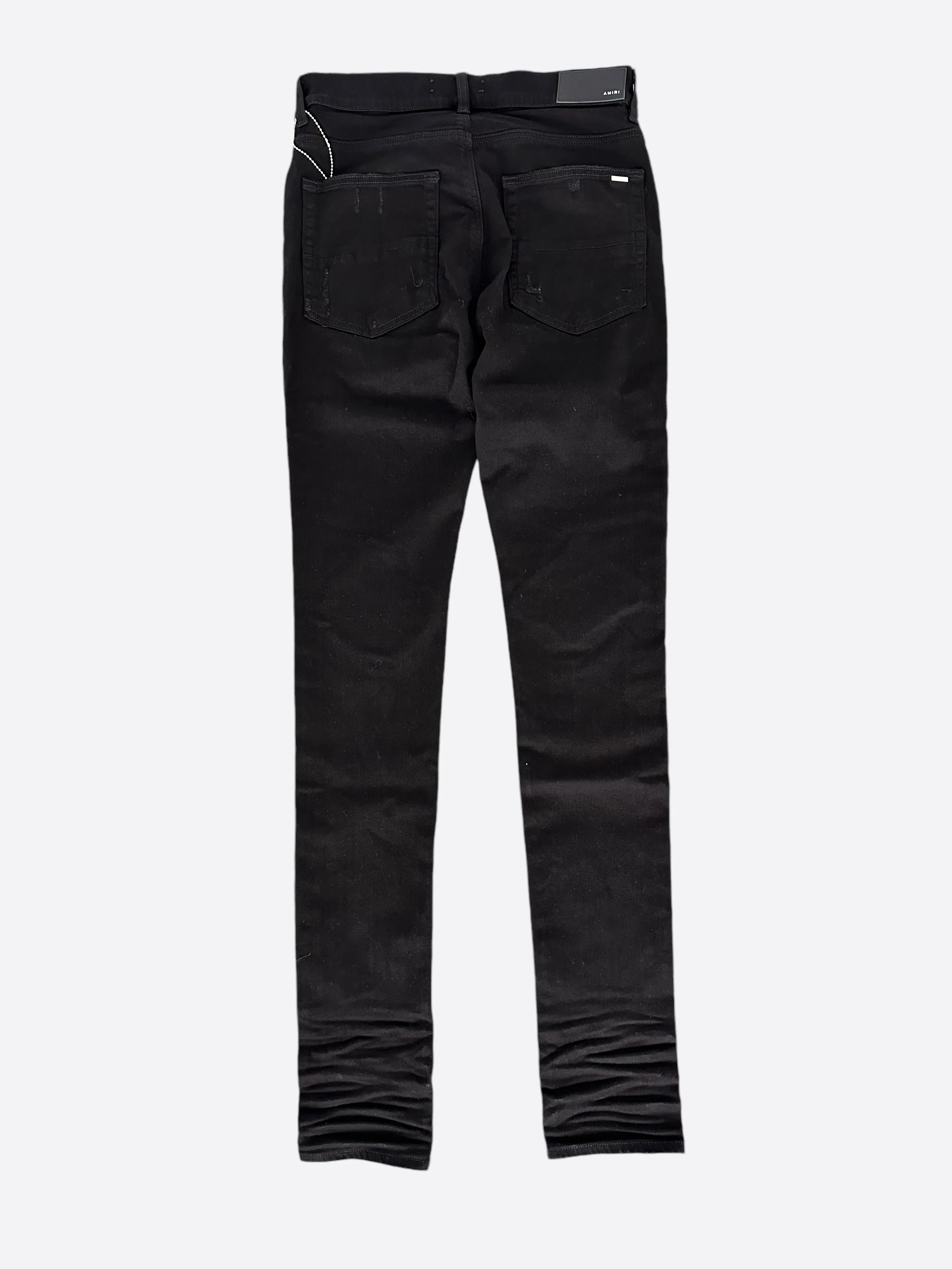 Amiri Aged Black & Blue Patch MX1 Jeans