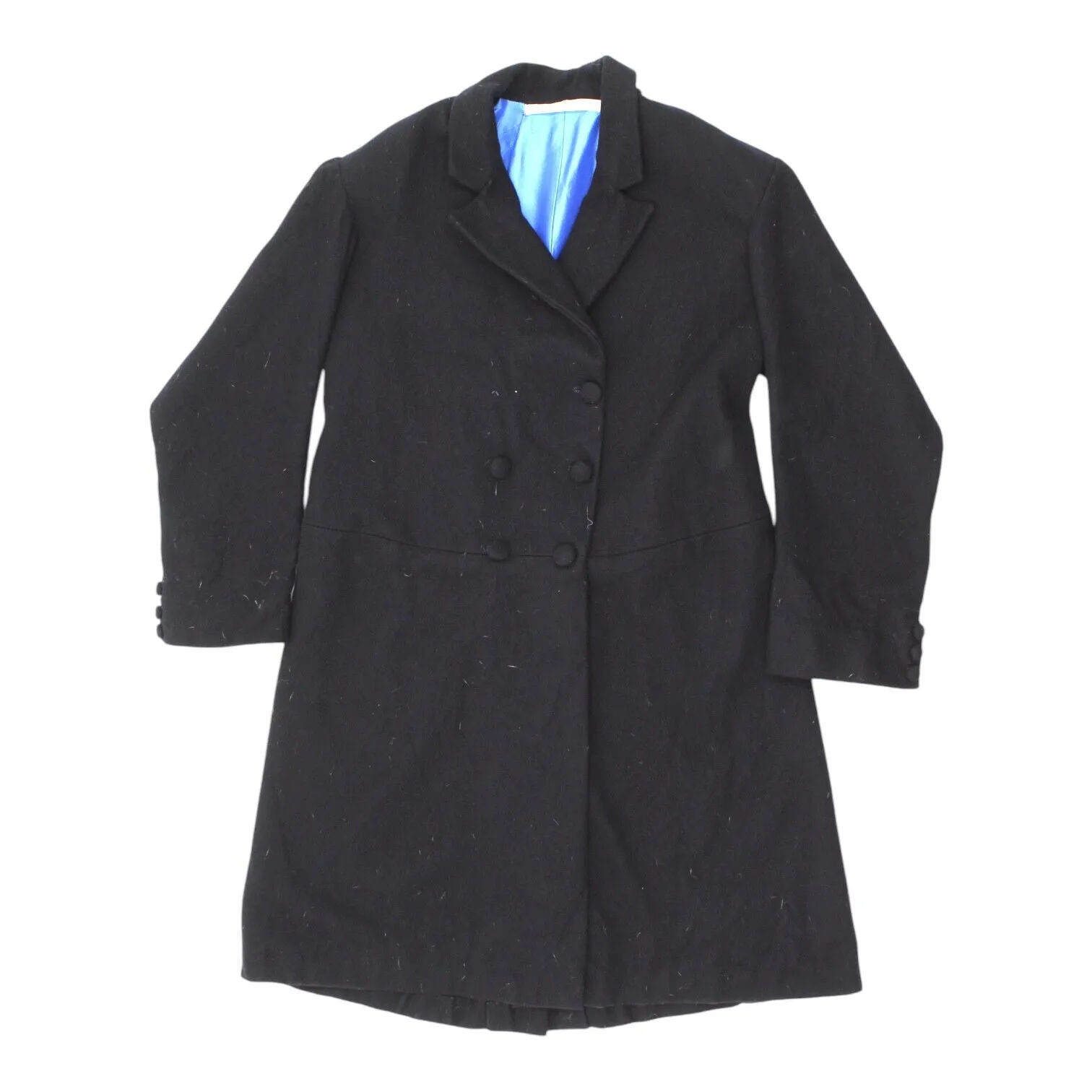 Another Era By Emma Mens Navy Double Breasted Overcoat | Vintage High End Coat