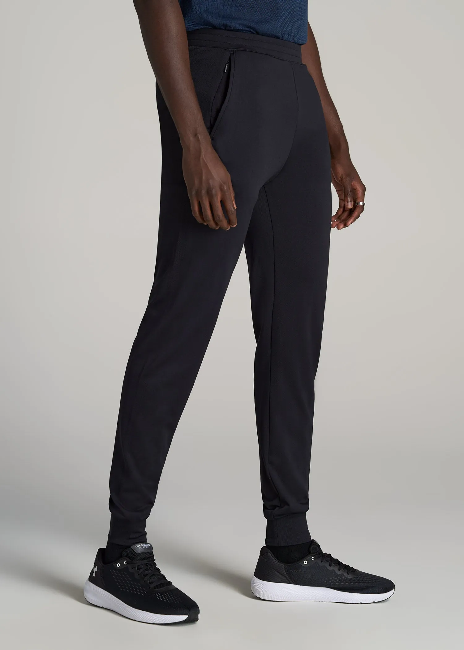 A.T. Performance Engineered Joggers for Tall Men in Black