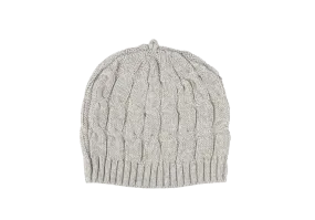 Baby's Cable Knit Beanie - Grey