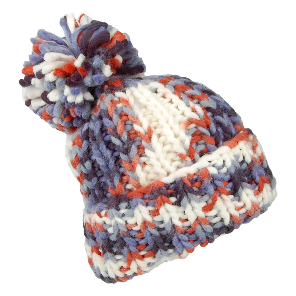 Barts Hats Emmaz Oversized Bobble Hat - Navy-Multi