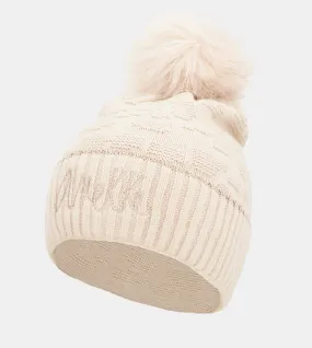 Beige Shodō Knit Hat