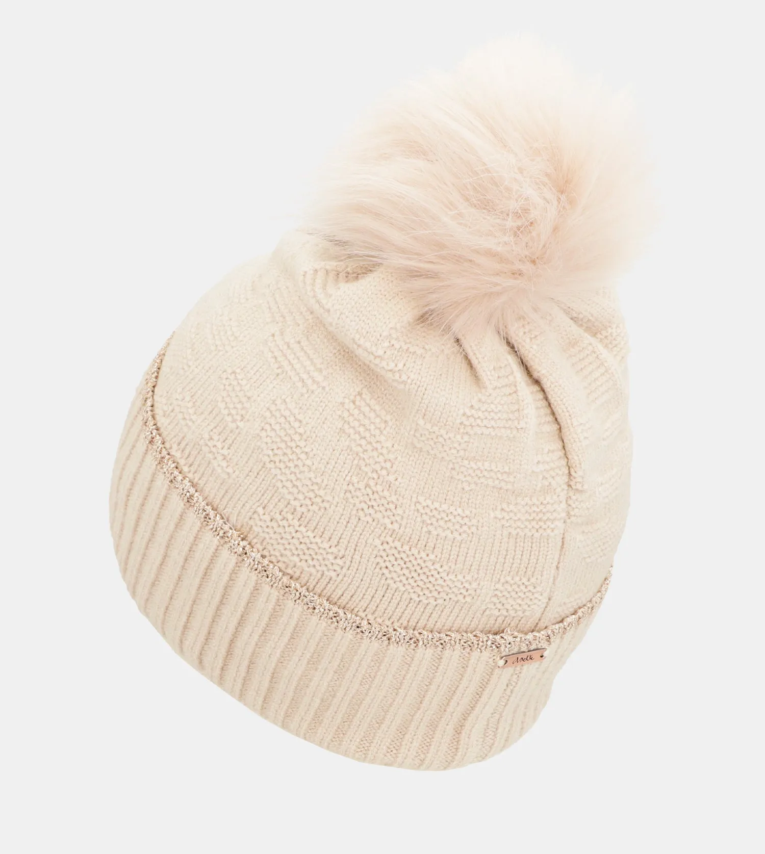 Beige Shodō Knit Hat