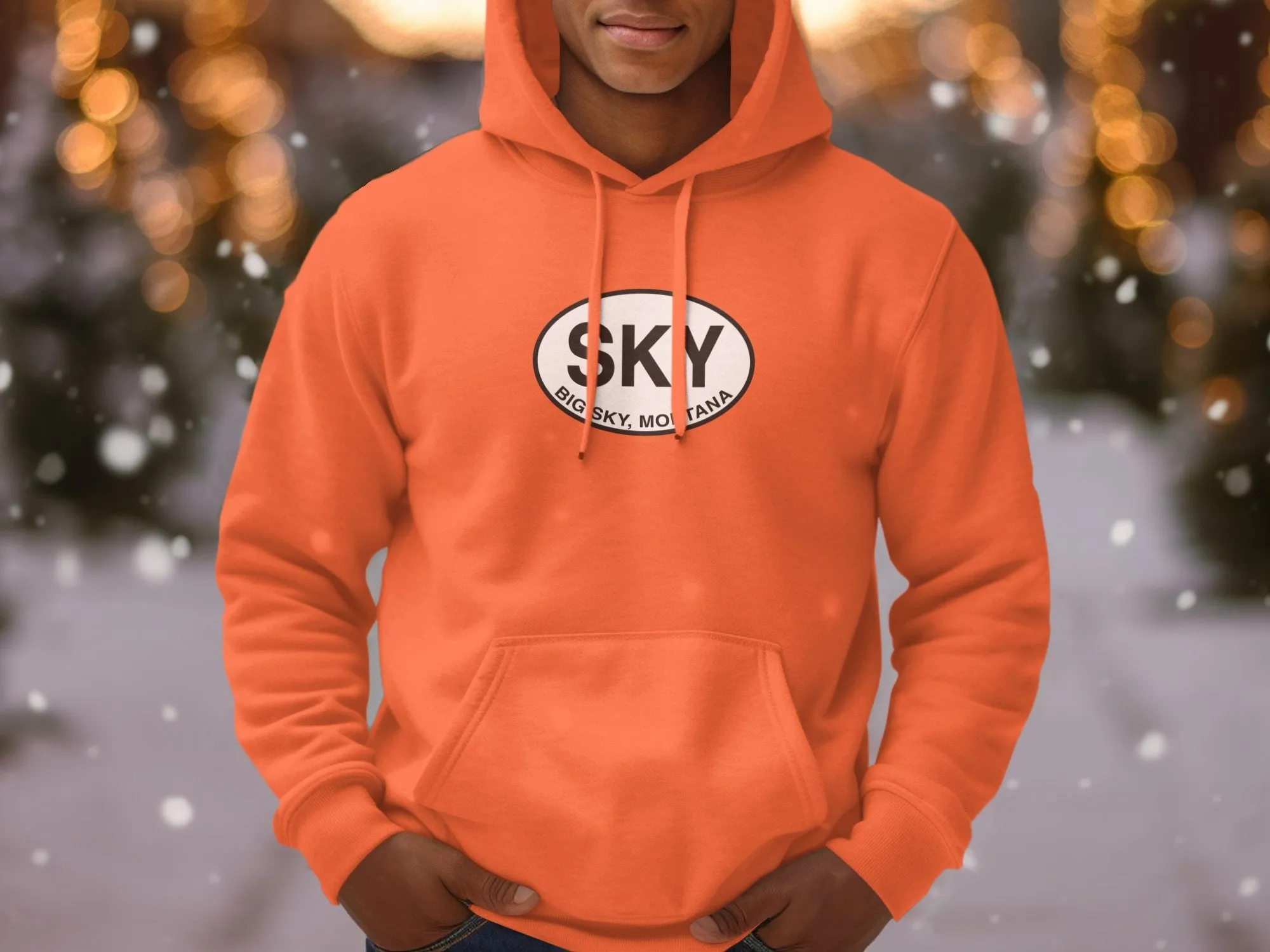 Big Sky Mens Hoodie - Adventure Style for Montana Explorers