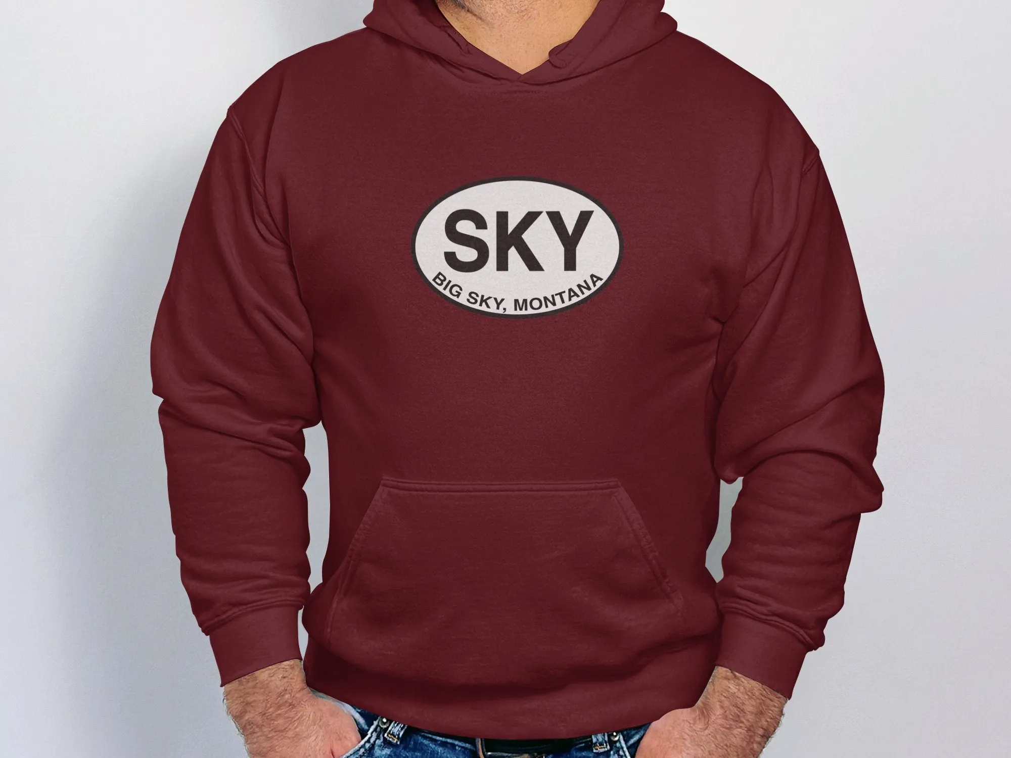 Big Sky Mens Hoodie - Adventure Style for Montana Explorers