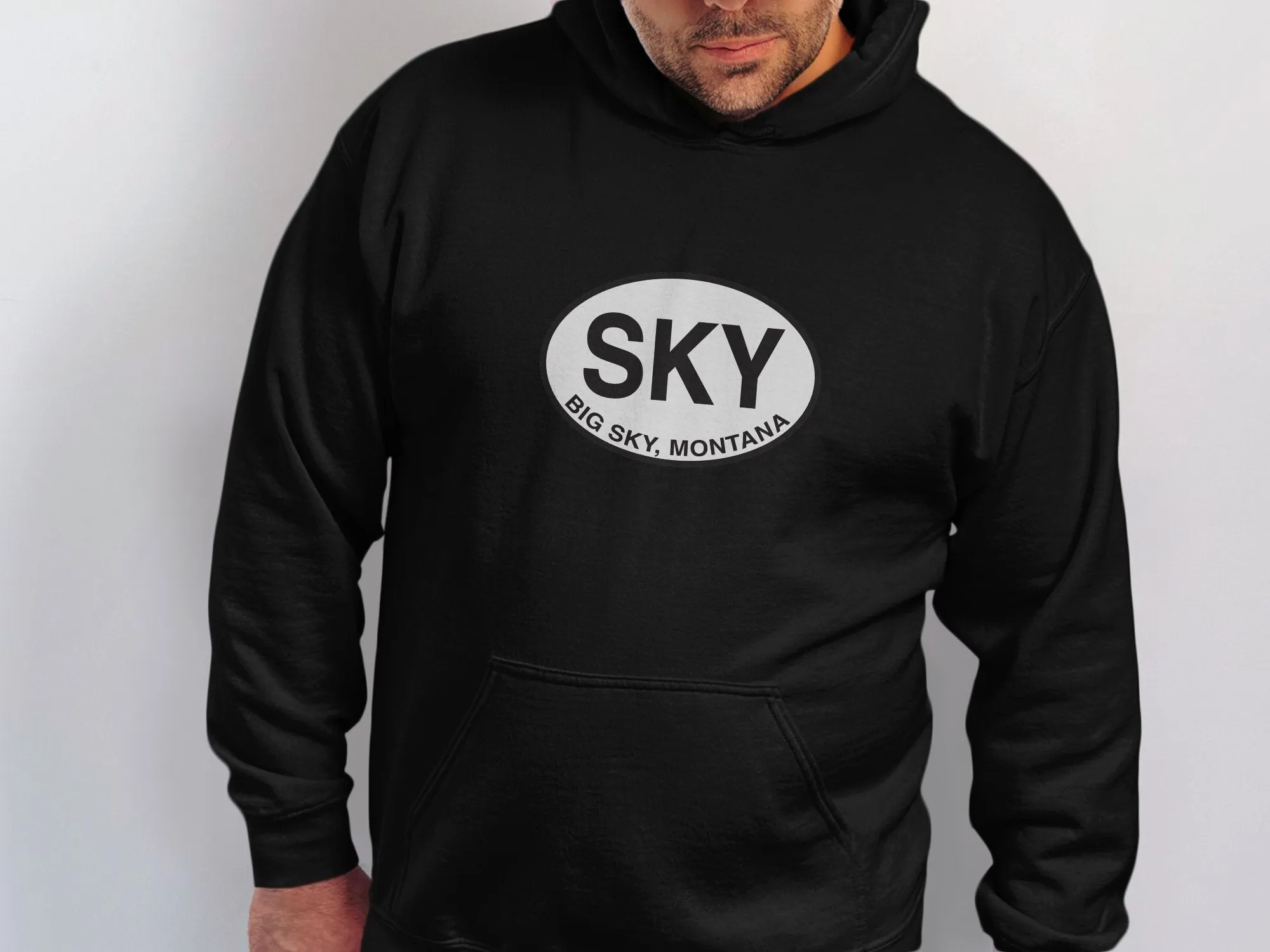 Big Sky Mens Hoodie - Adventure Style for Montana Explorers