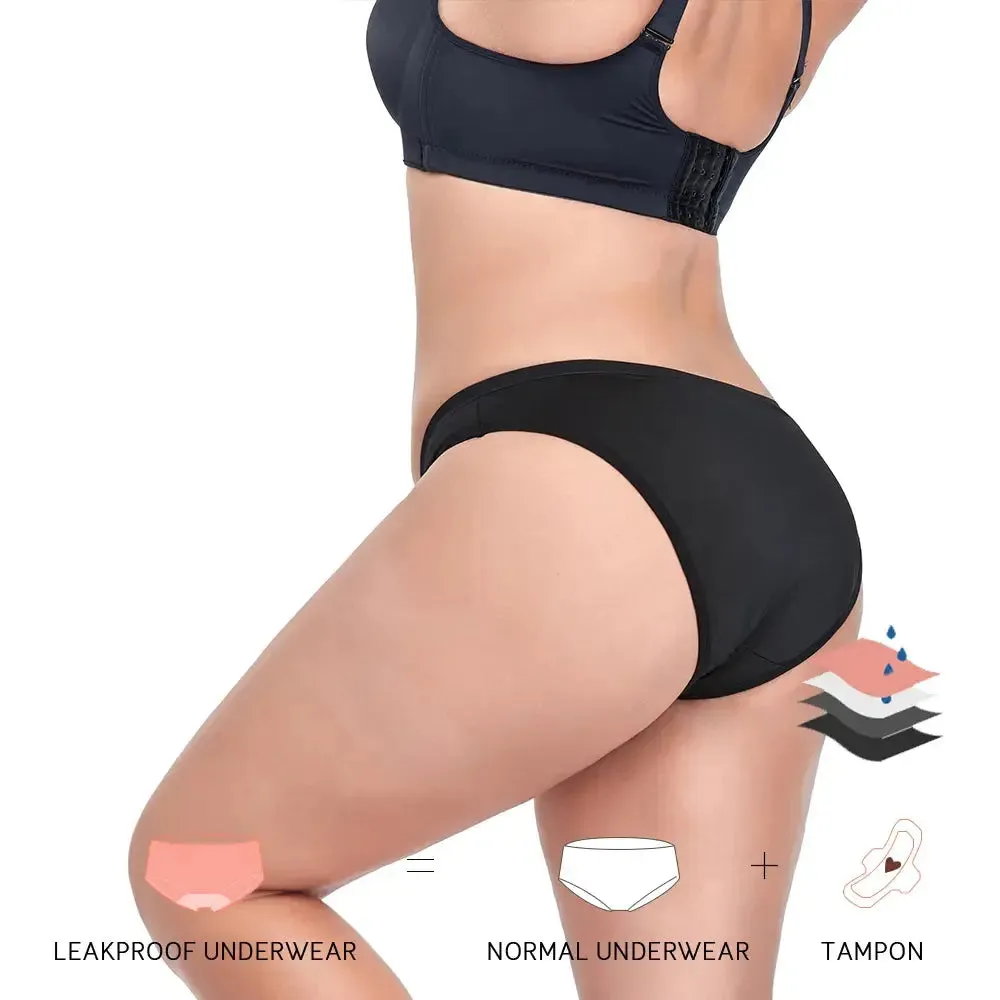 Bikini Style Leak Proof Incontinence and Period Underwear for Women