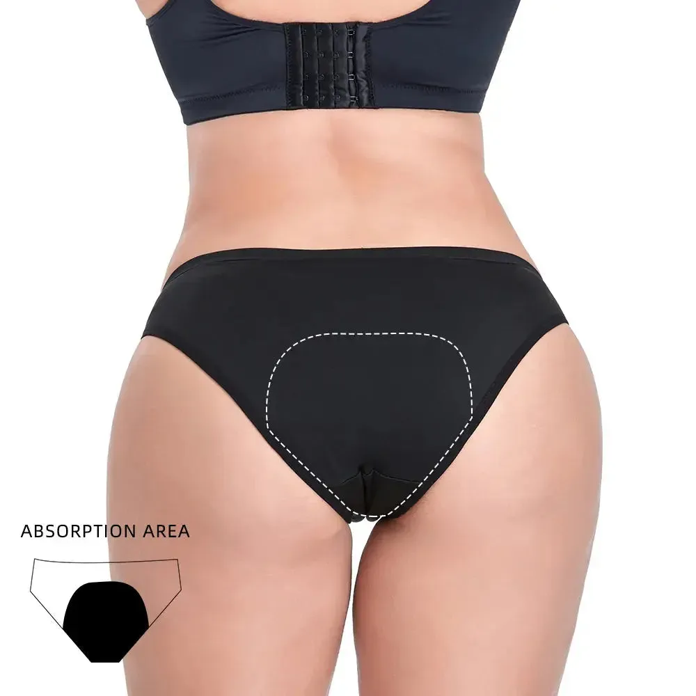 Bikini Style Leak Proof Incontinence and Period Underwear for Women