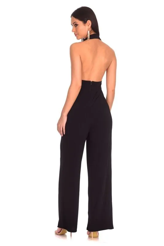 Black Halterneck Jumpsuit