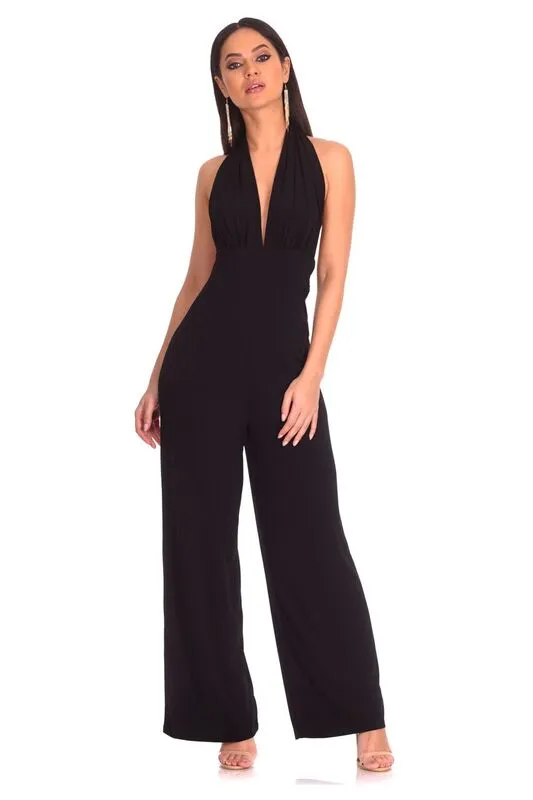 Black Halterneck Jumpsuit