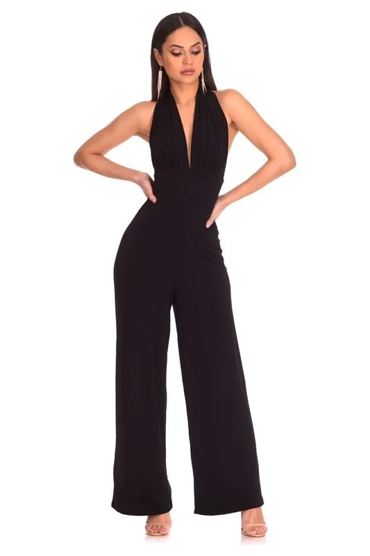 Black Halterneck Jumpsuit