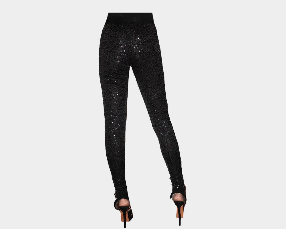 Black Sparkling Leggings - The Manhattan