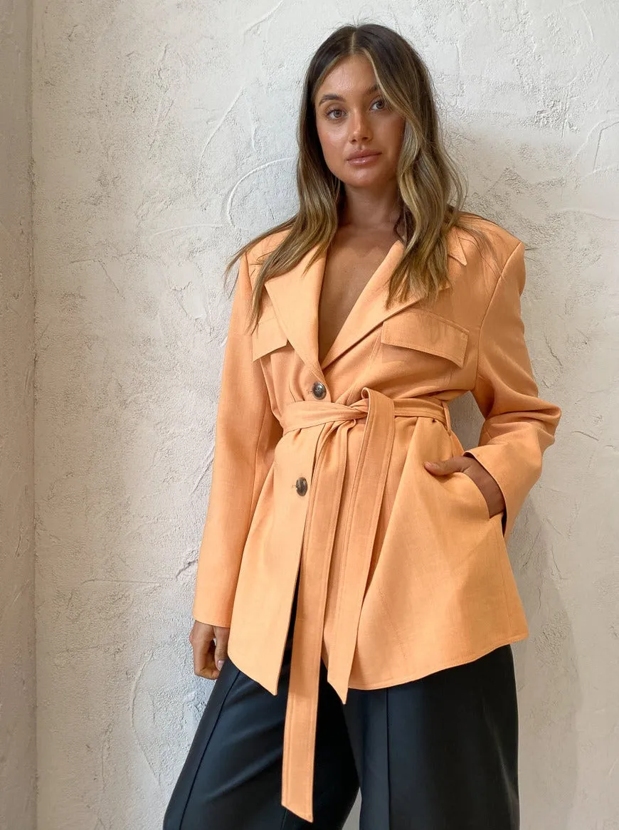 Blanca Denis Blazer in Peach