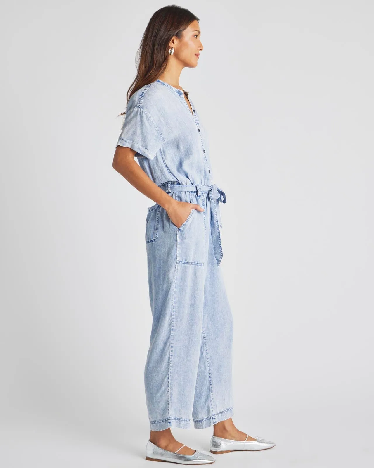 Bleached Indigo Ray Jumpsuit