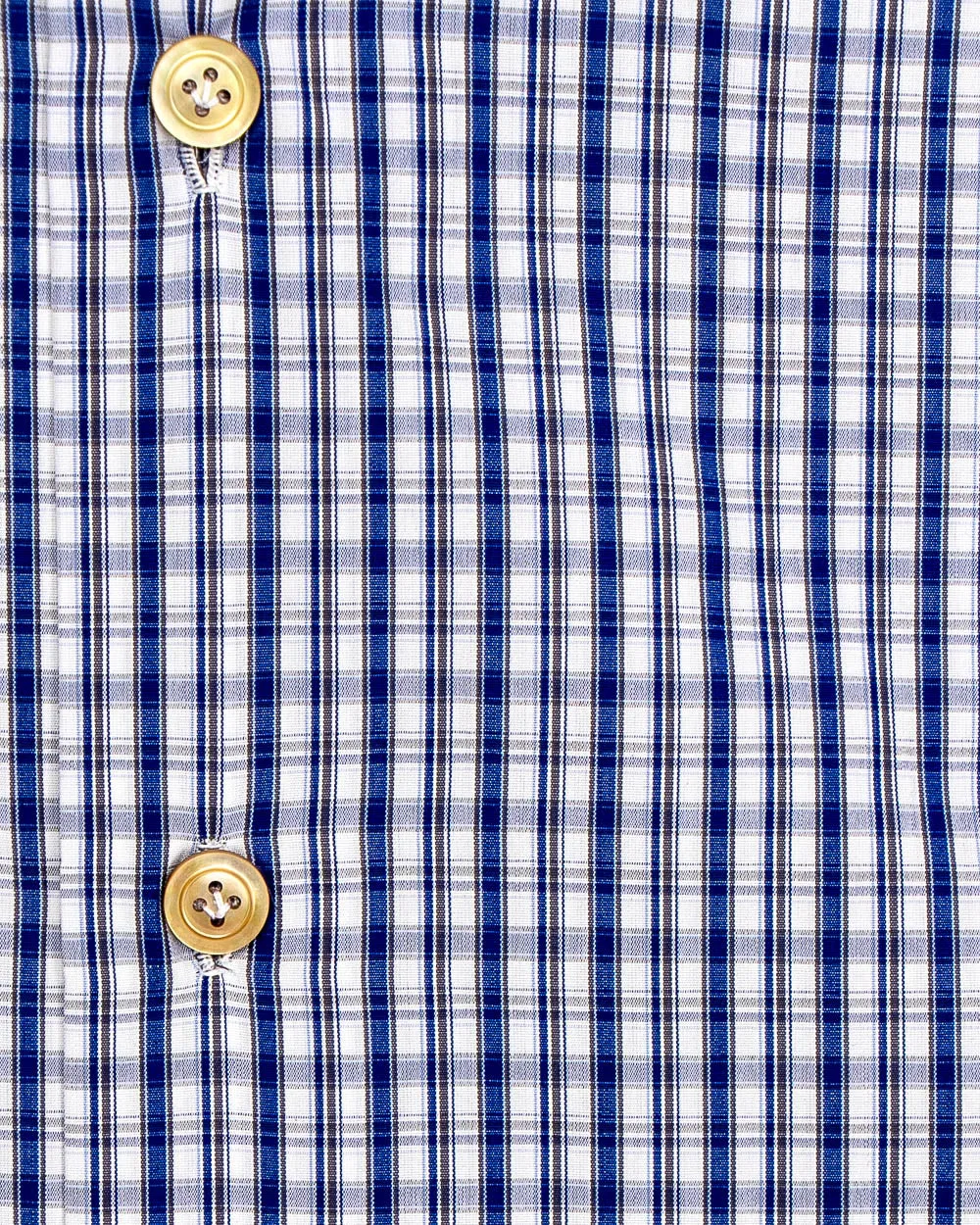 Blue and Grey Check Dress Shirt