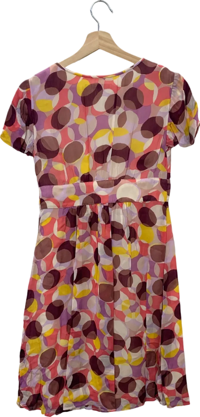 Boden Multicolour Short Sleeve Wrap Dress UK 8P