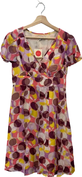 Boden Multicolour Short Sleeve Wrap Dress UK 8P