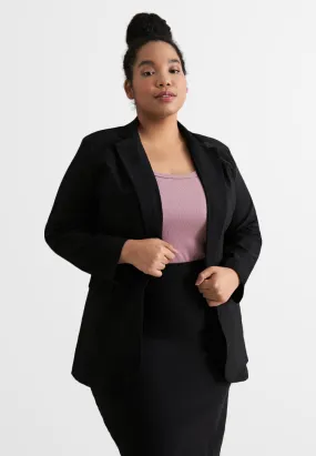 Breanne FLEXI Collared Professional Blazer - Black