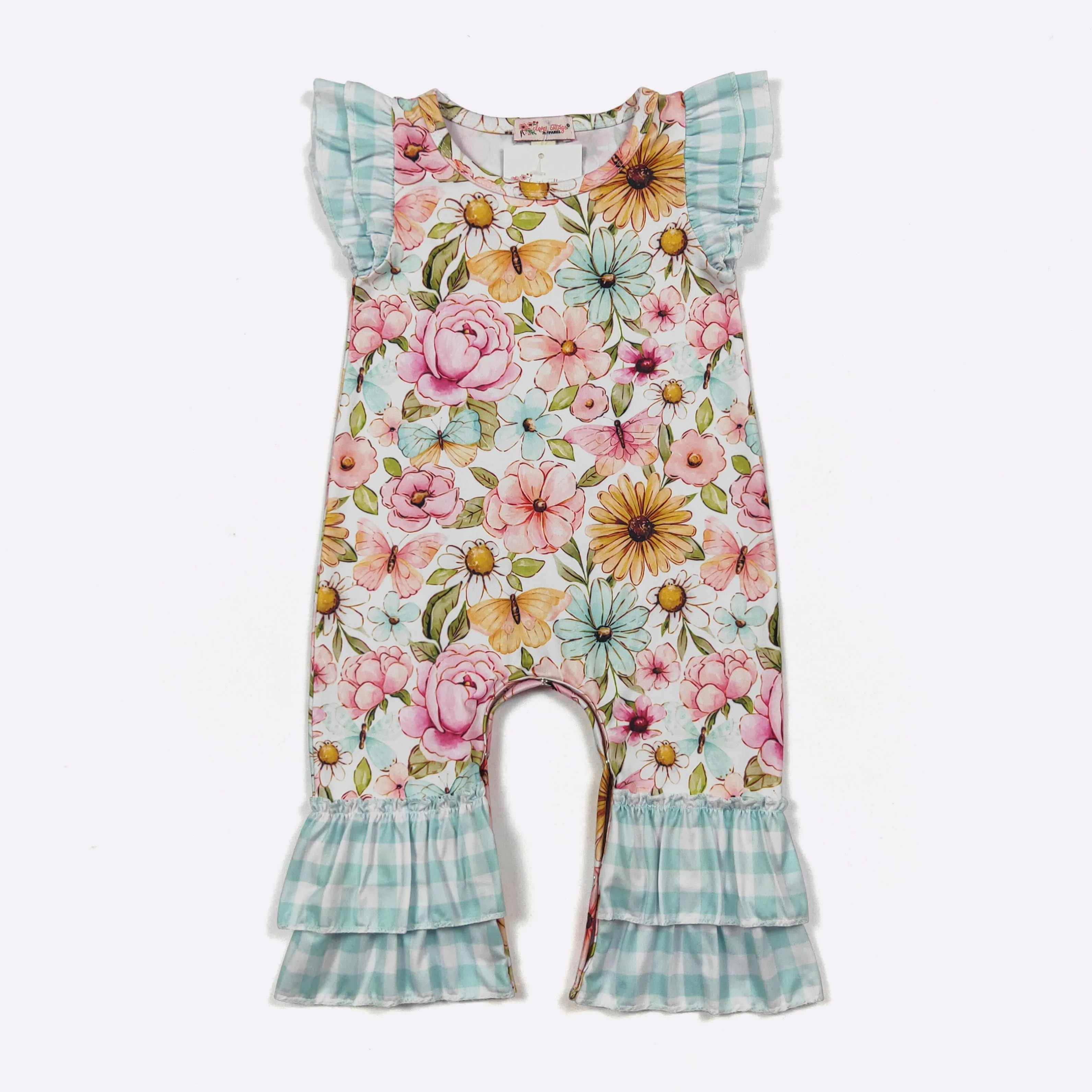 Butterfly Garden Girl's Infant Romper