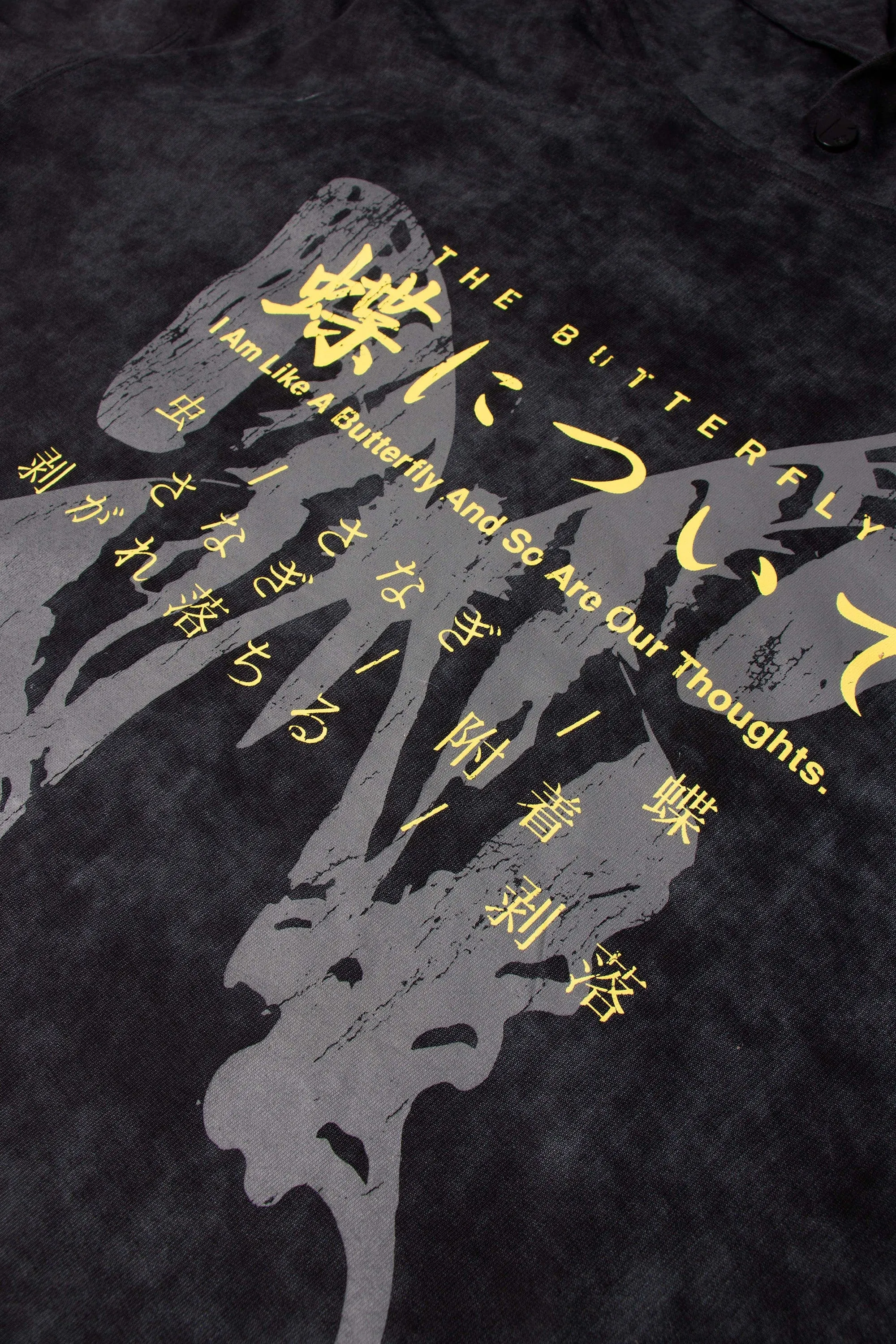 Butterfly Japanese Text Hoodie