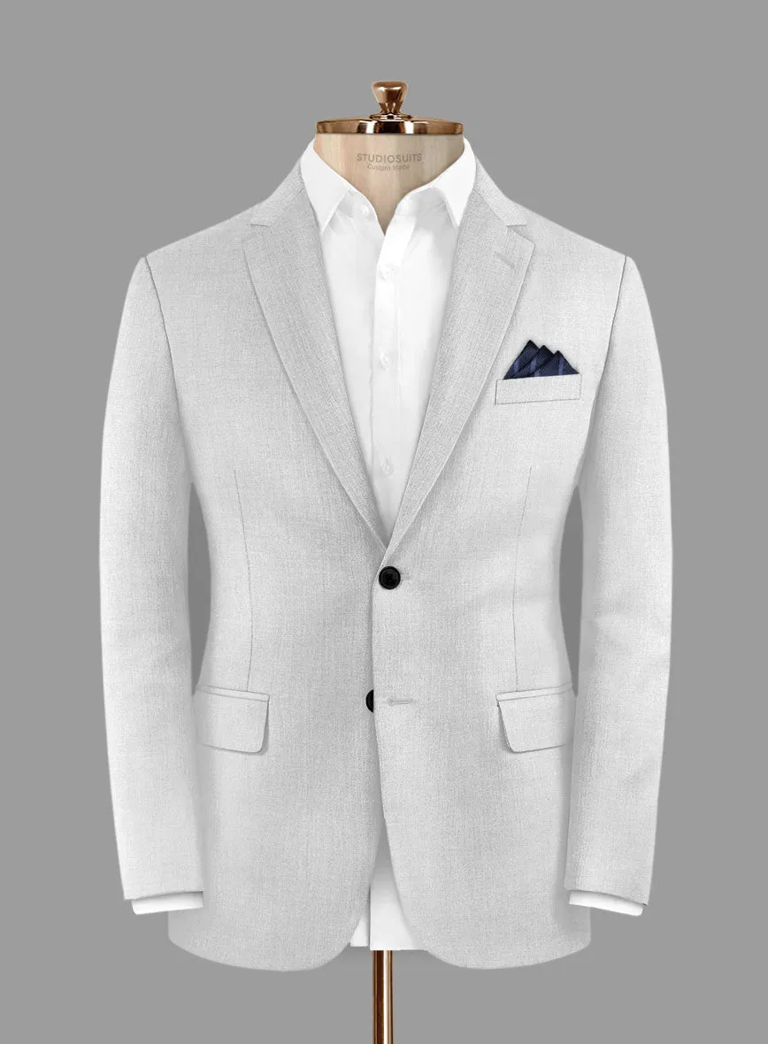 Caccioppoli Sun Dream Light Gray Wool Silk Jacket