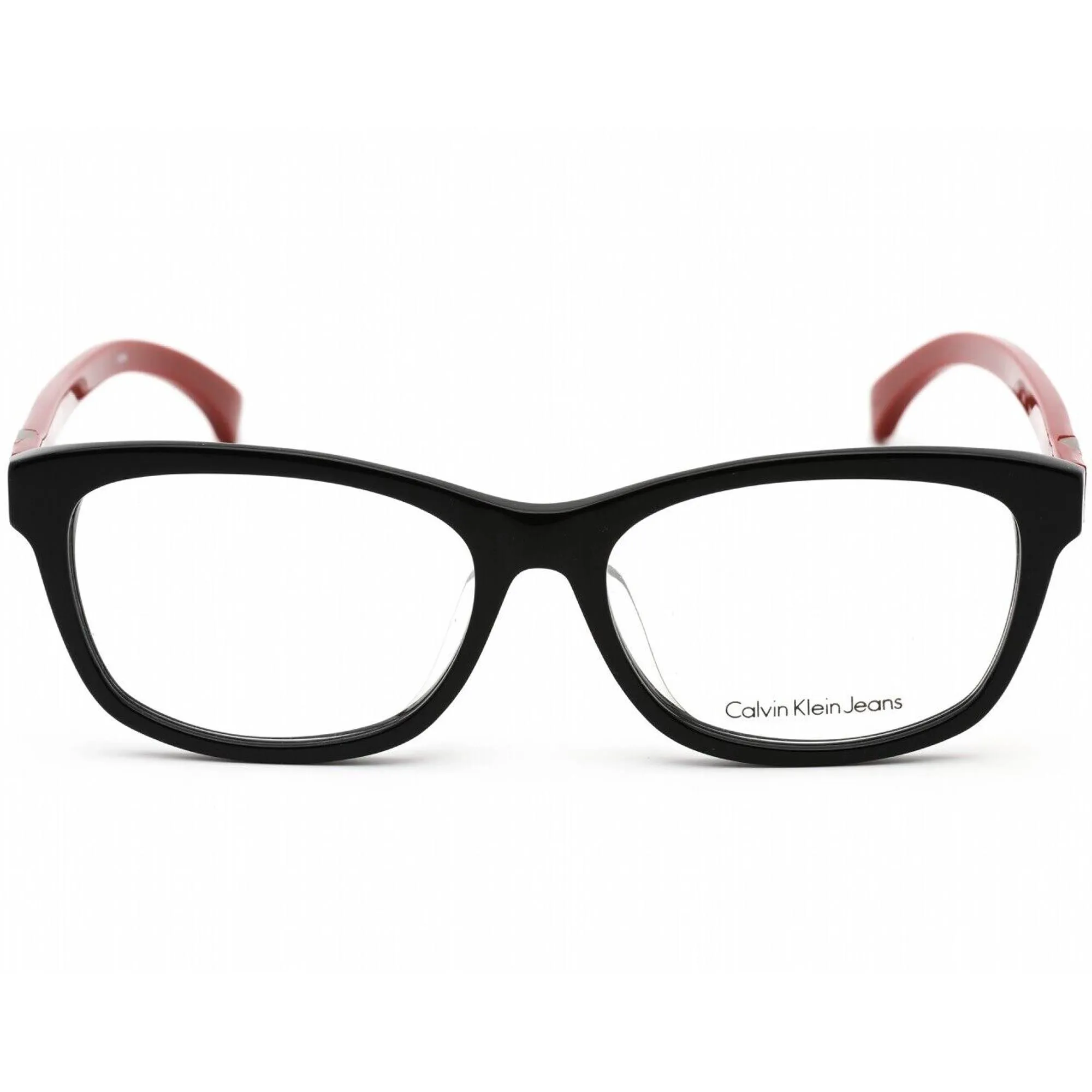 Calvin Klein Jeans Unisex Eyeglasses - Black Frame with Red Temples | CKJ943AF 030