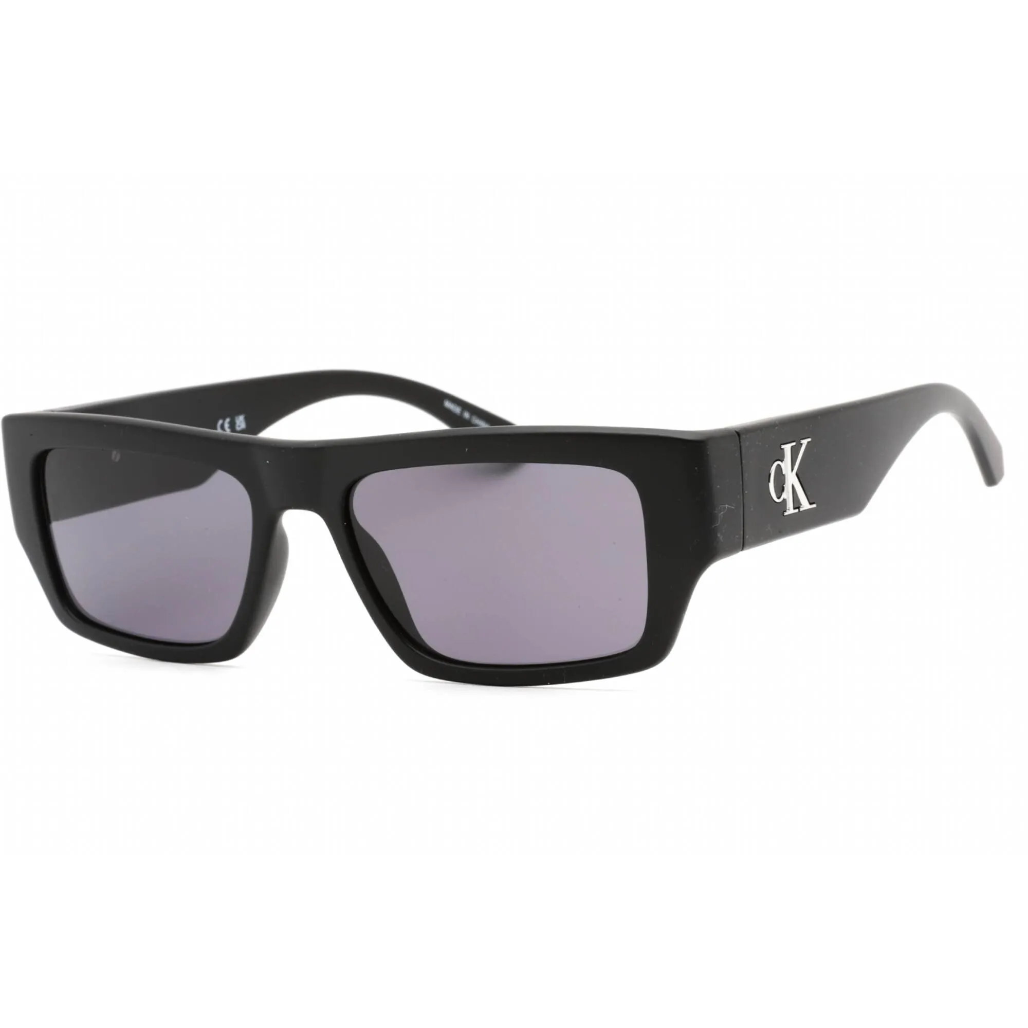 Calvin Klein Jeans Unisex Sunglasses - Matte Black Plastic Rectangular | CKJ22635S 002