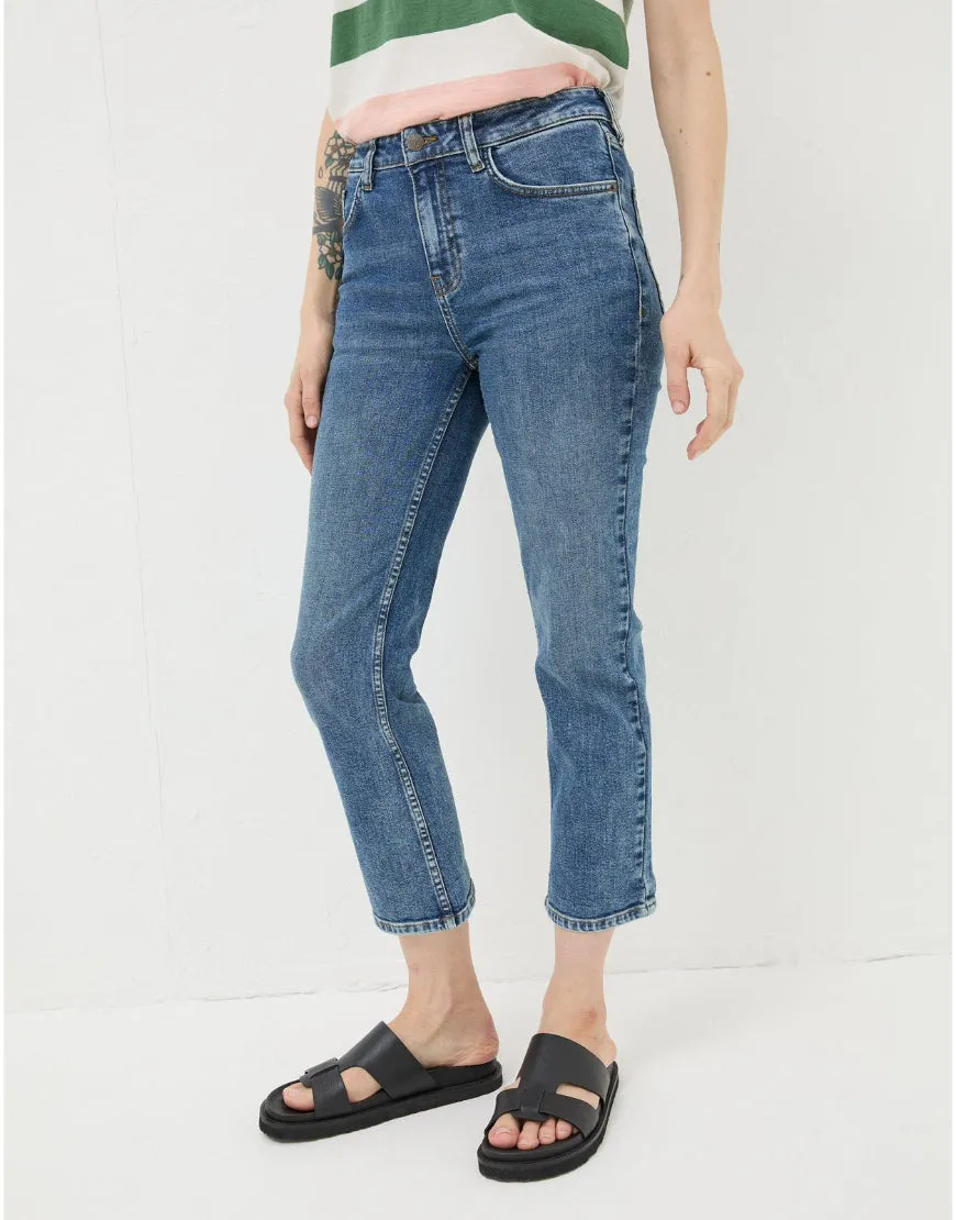 Capri Jeans in Mid Blue