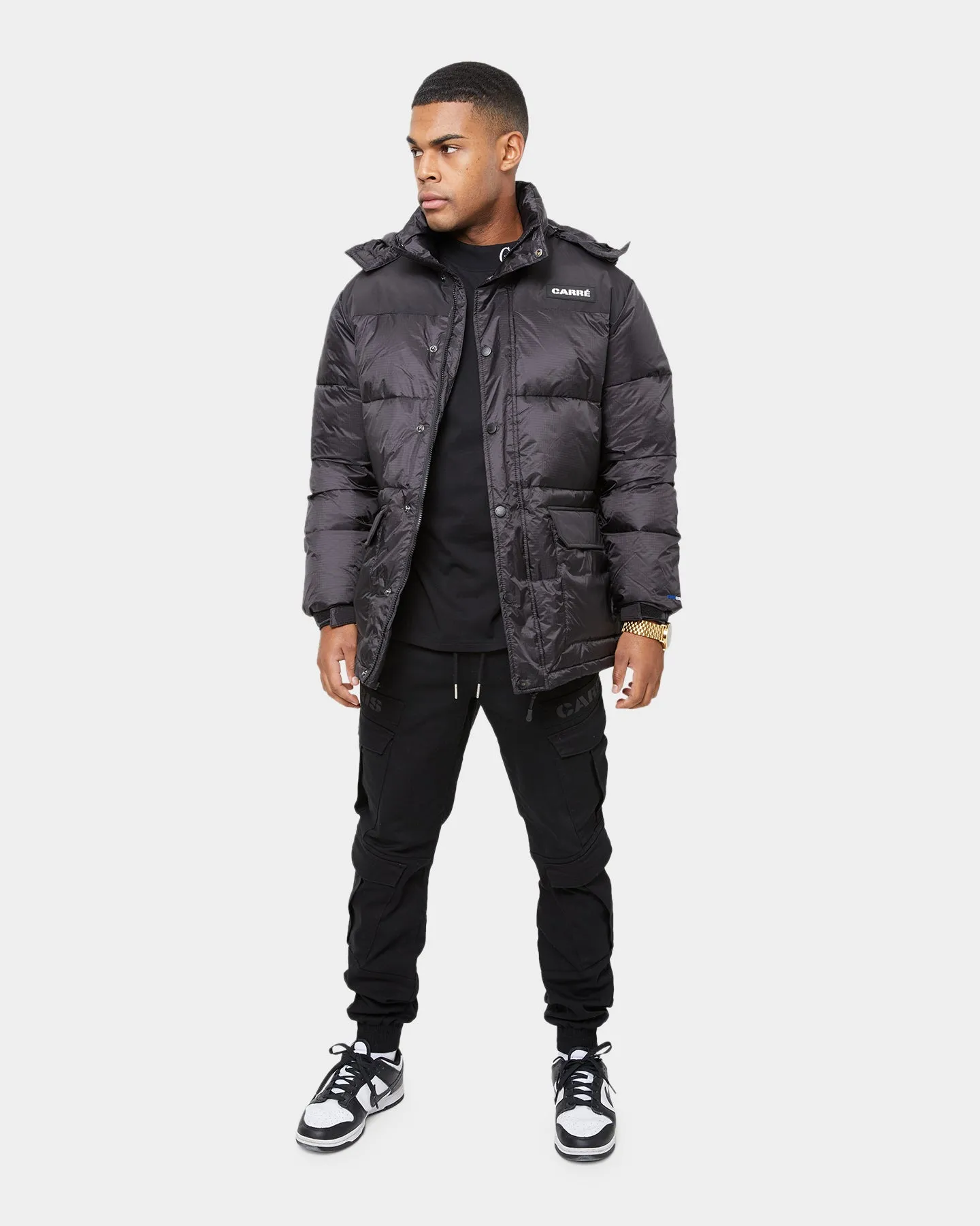 Carré Men's Roadman Puffer Jacket Black