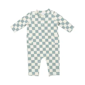 Checkerboard Gray Mist - Uni Romper