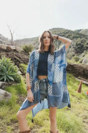 Color Graded Patchwork Kimono