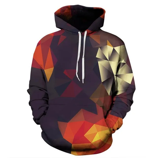 Colorful Abstract Hooded Jacket