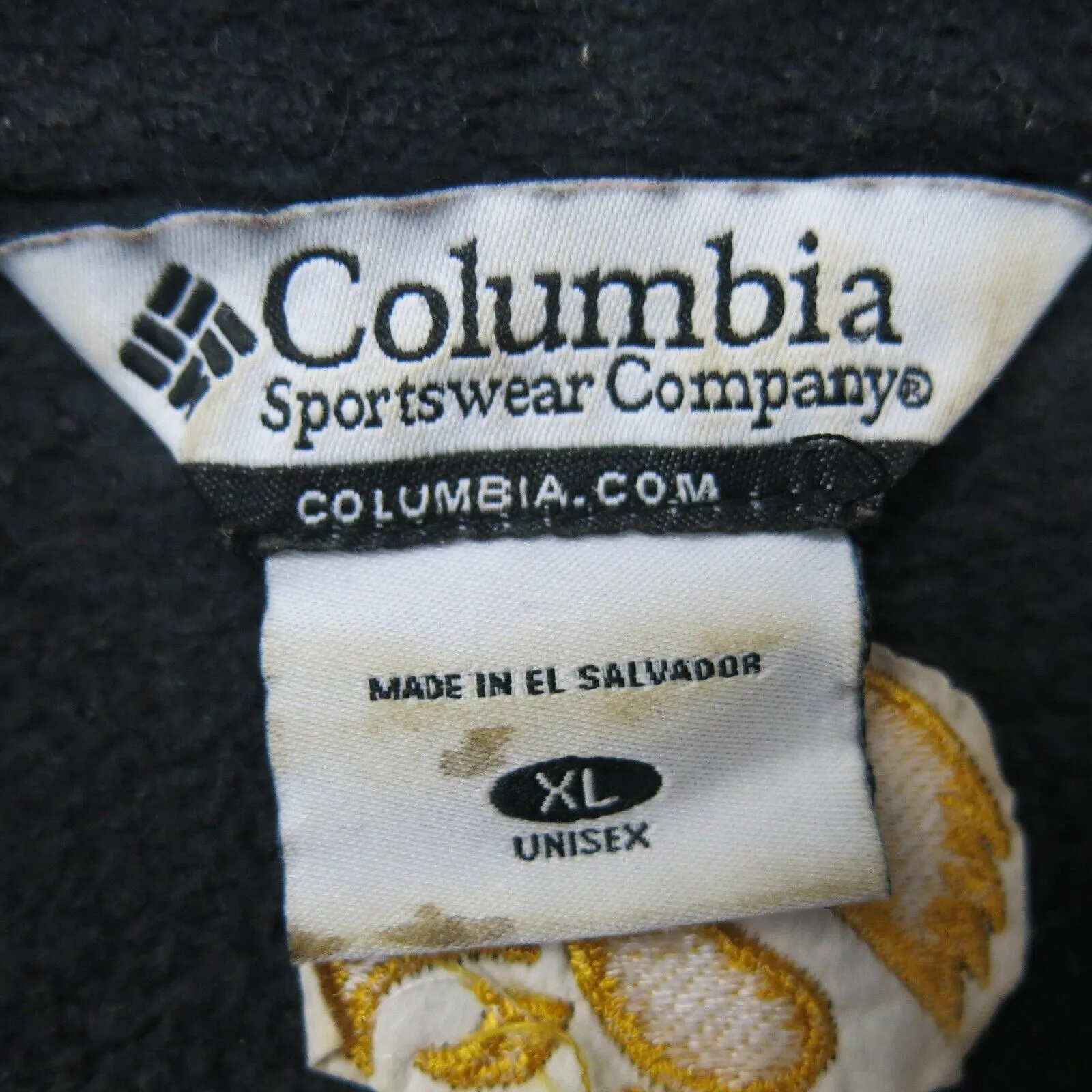 Columbia Sportswear Mens Fleece Jacket 1/2 Zip Hospitals & Clinics Wear Black XL