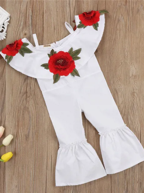 Como La Flor Bell Bottom Jumpsuit