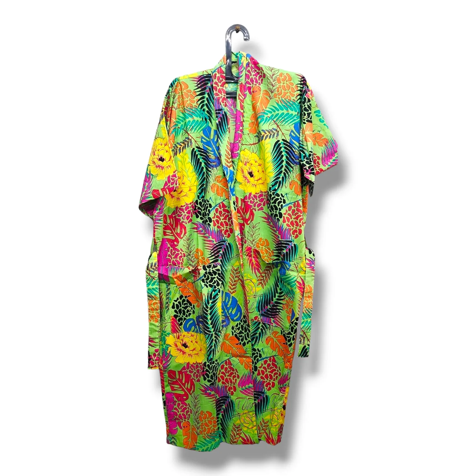 Cotton Hand Printed Kimono Robe Neoness